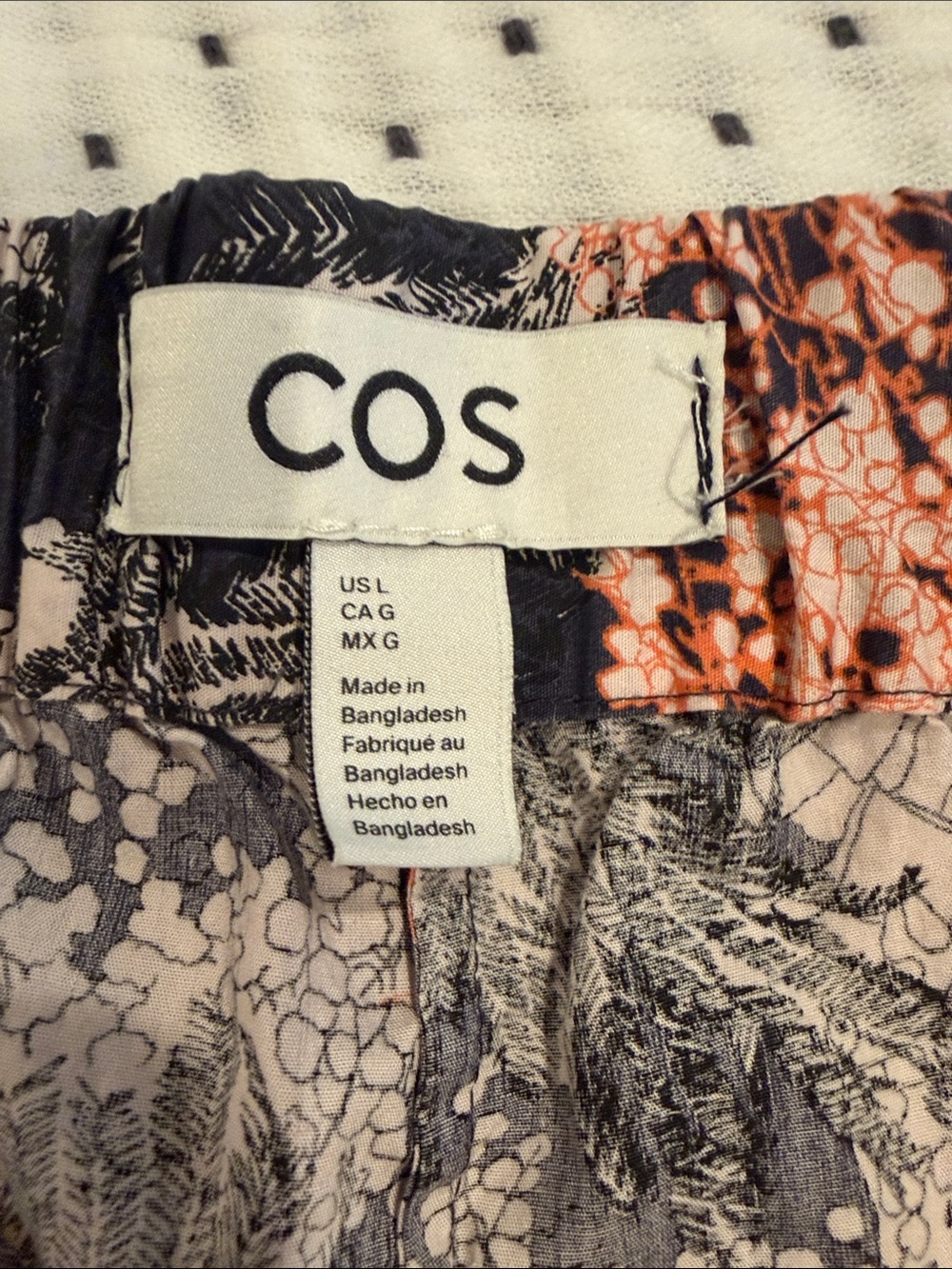 COS Floral Print Shorts with Coral Accents - Picture 3 of 5